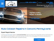 Tablet Screenshot of concordvillesbestautobody.com